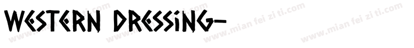 Western Dressing字体转换